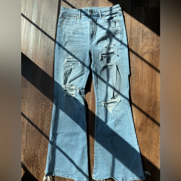 𝐀𝐦𝐞𝐫𝐢𝐜𝐚𝐧 𝐄𝐚𝐠𝐥𝐞 𝐒𝐮𝐩𝐞𝐫 𝐇𝐢𝐠𝐡 𝐑𝐢𝐬𝐞 𝐅𝐥𝐚𝐫𝐞 𝐉𝐞𝐚𝐧𝐬 - Picture 3 of 12